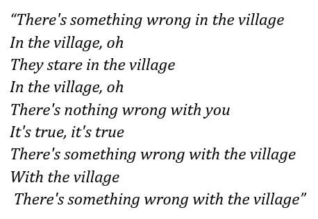 the village lyrics